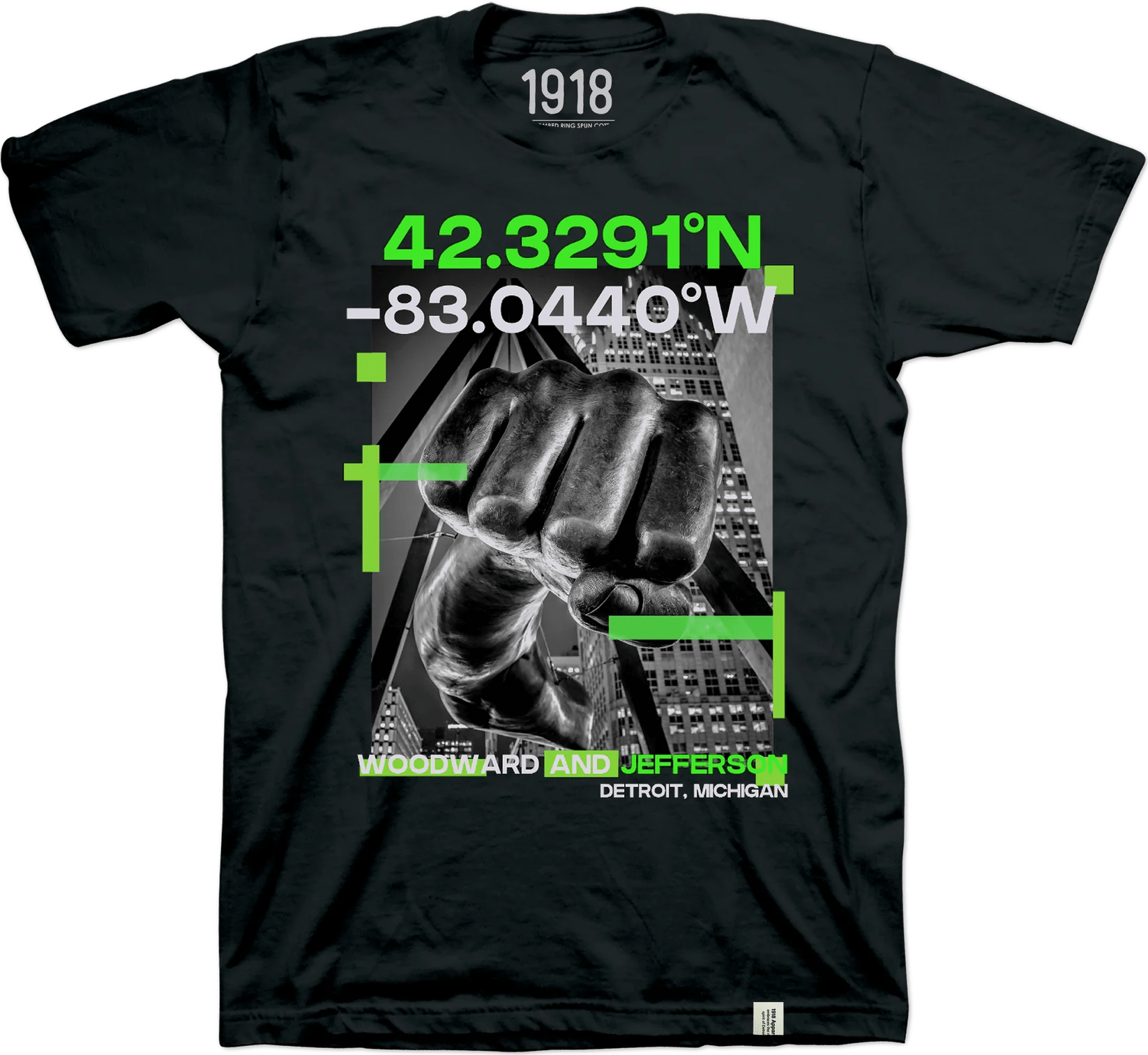 1918 Detroit Short Sleeve "Fist" - chic life.com