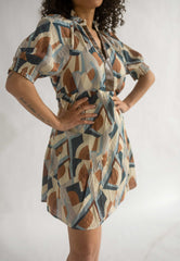 Abstract Print Dress - chic life.com
