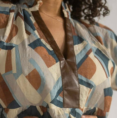 Abstract Print Dress - chic life.com