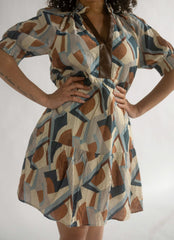 Abstract Print Dress - chic life.com