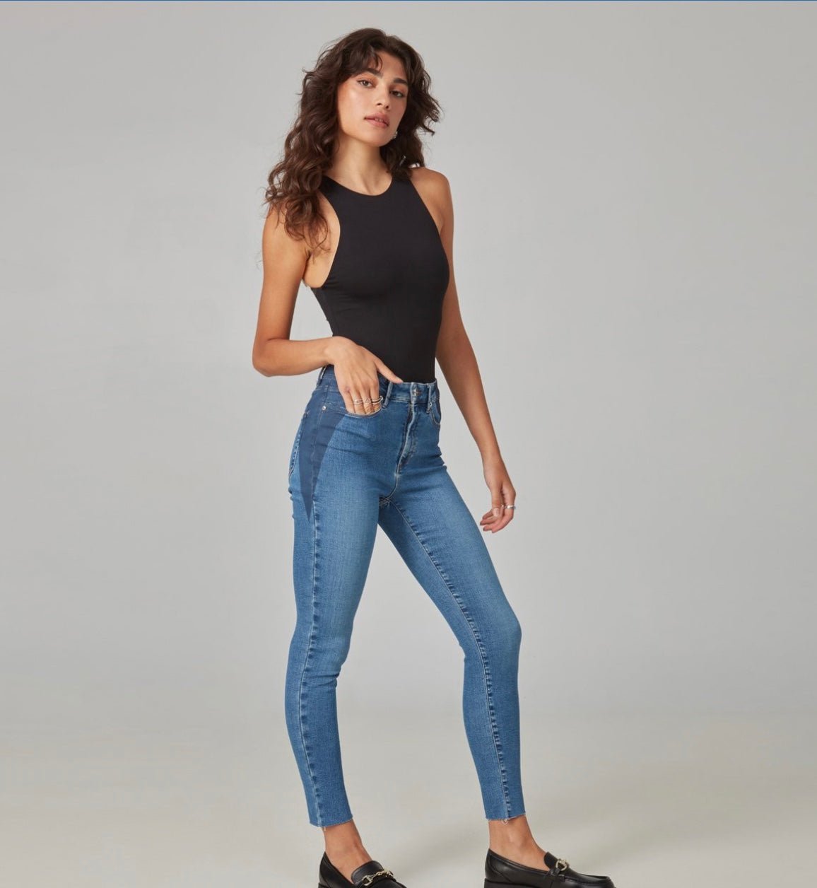 Alexa - CCB Coated Coastal Blue by LOLA Jeans - chic life.com