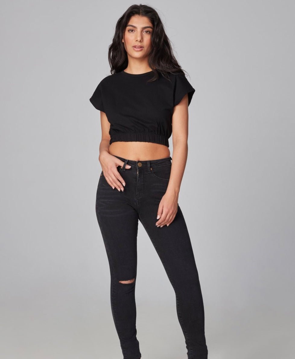 ALEXA - WBLK Weathered Black by LOLA Jeans - chic life.com