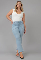 BILLIE - TD High Rise Bootcut Jeans - chic life.com