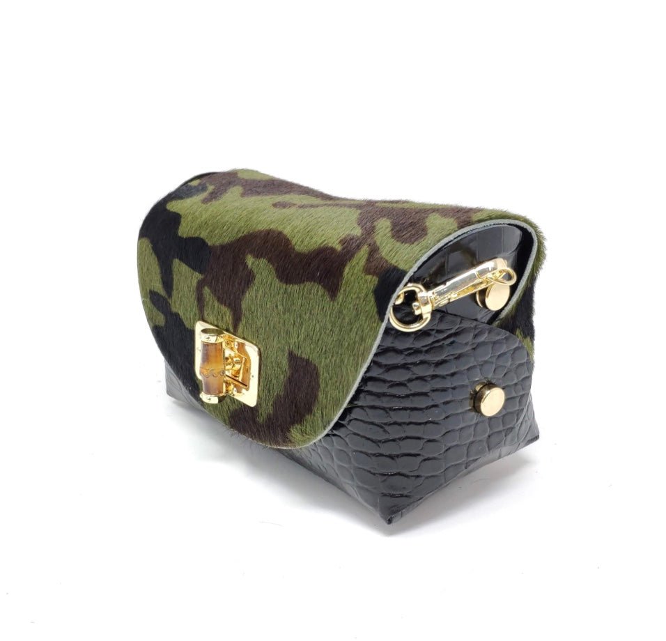 Camouflage Leather Pouch Crossbody Bag - chic life.com