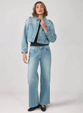 Cropped Denim Jacket - chic life.com