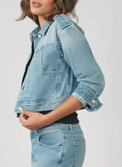 Cropped Denim Jacket - chic life.com