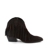 Dark Brown Ankle Boots with Fringes by Seychelles - chic life.com