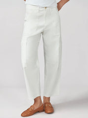 High Rise Barrel Jeans - chic life.com
