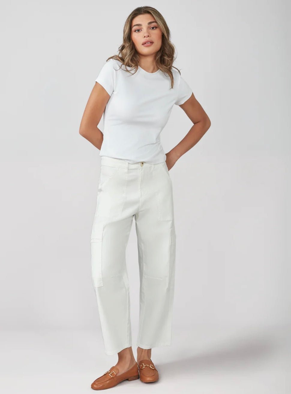 High Rise Barrel Jeans - chic life.com