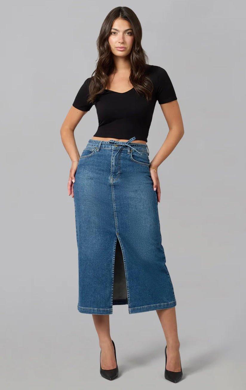 High Rise Maxi Skirt - chic life.com