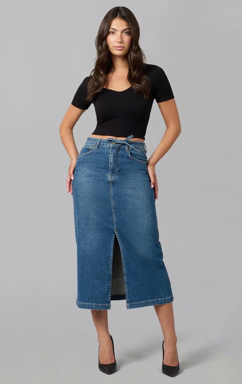 High Rise Maxi Skirt - chic life.com