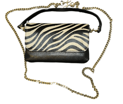 Leather Cowhide Crossbody and Clutch (New Version) - Tiger Print - chic life.com