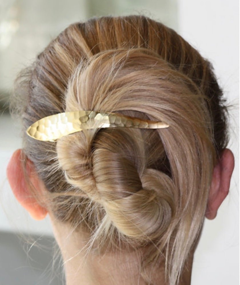 Maximus Hammered Hair Pin - chic life.com