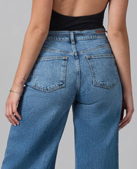 Milan - DB Ultra High Rise Wide Leg Jeans - chic life.com