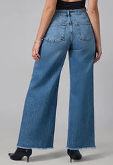 Milan - DB Ultra High Rise Wide Leg Jeans - chic life.com