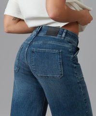 NOVA - DIS Mid Rise Wide Leg Jeans by Lola Jeans - chic life.com