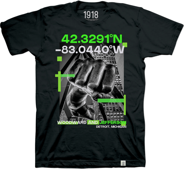 1918 Detroit Short Sleeve "Fist" - chic life.com