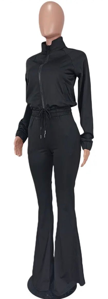 2 Piece Wide Leg Jogger Set - chic life.com