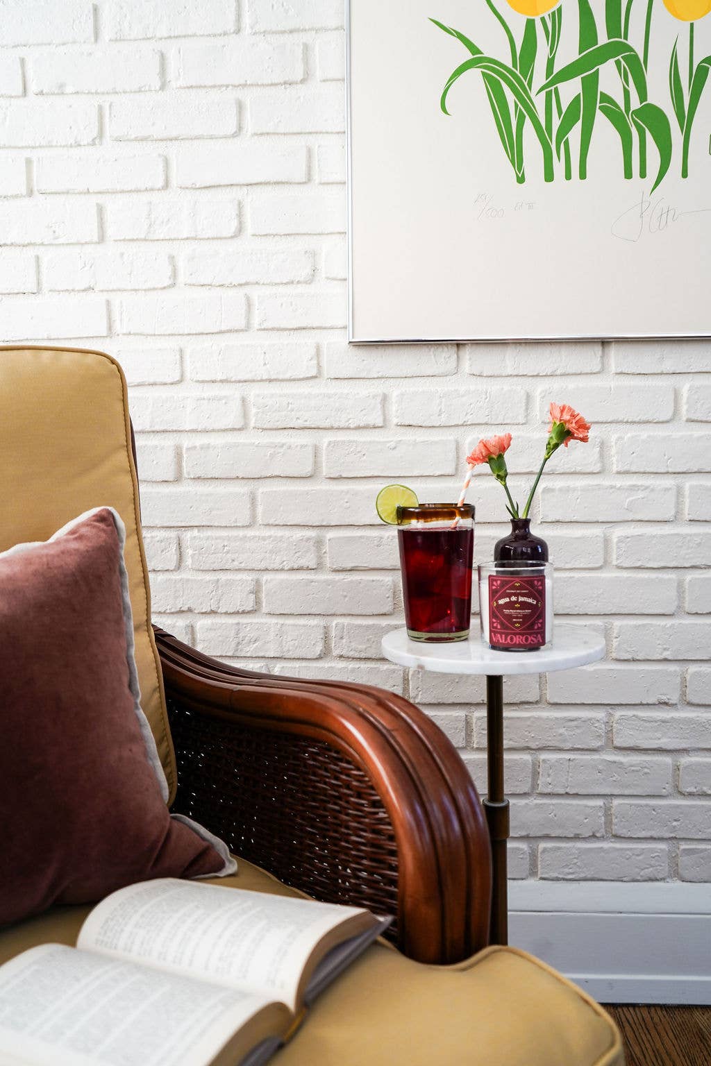 Agua de Jamaica Candle | Hibiscus, Strawberry, Lime