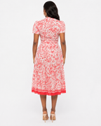 Paisley Print Midi Dress by PINCH