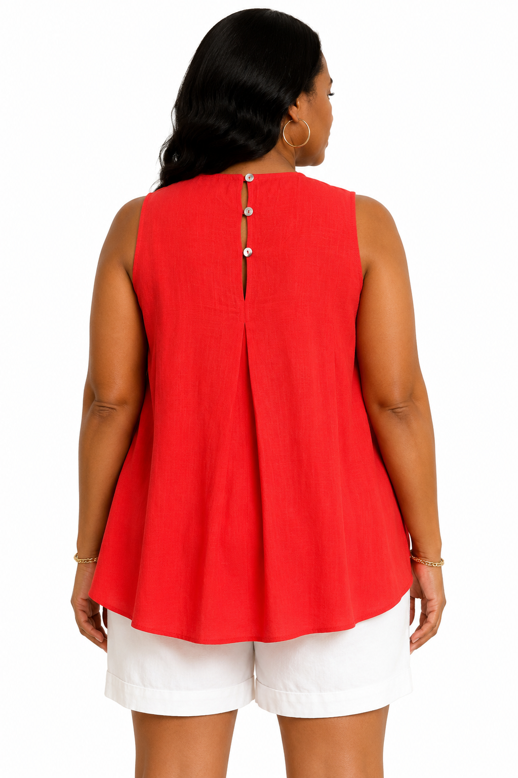 Pleated Sleeveless Top by PINCH