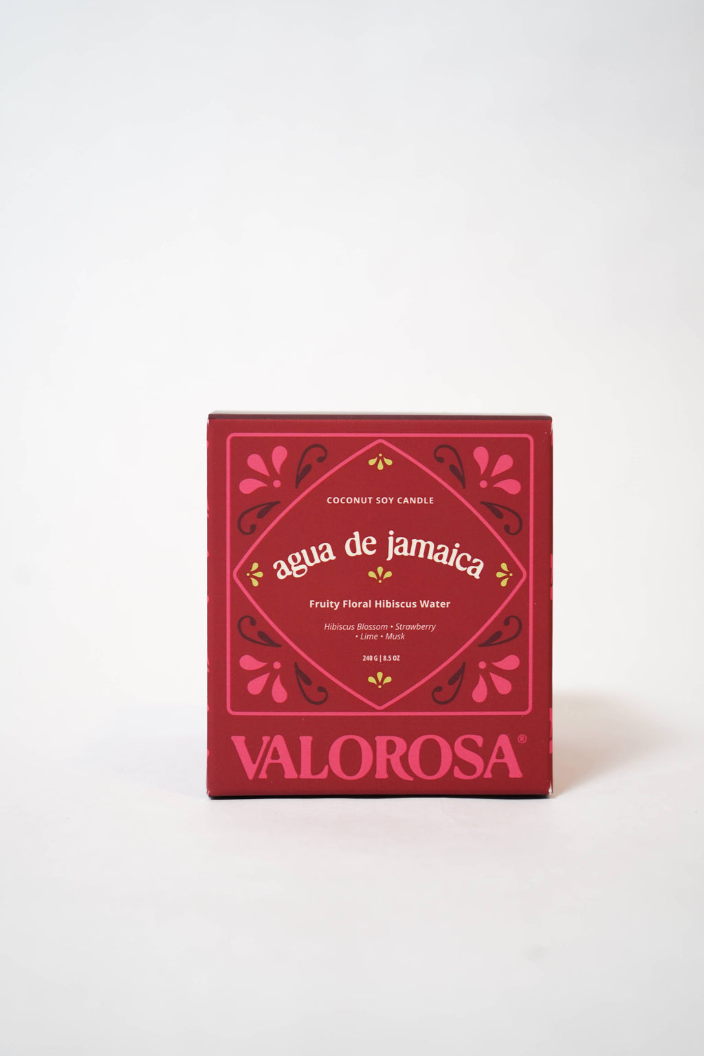 Agua de Jamaica Candle | Hibiscus, Strawberry, Lime