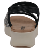 Emory Black Embellished Wedge Sandal by GC Shoes - chic life.com