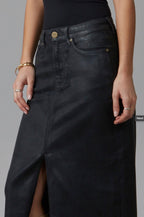 HALSTON - CBLK High Rise Maxi Skirt by LOLA Jeans - chic life.com