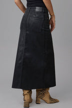 HALSTON - CBLK High Rise Maxi Skirt by LOLA Jeans - chic life.com