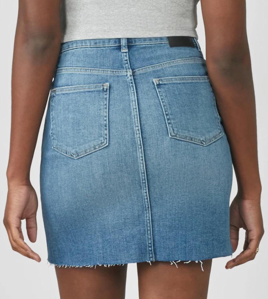 High Rise Denim Mini Skirt - Chic Life