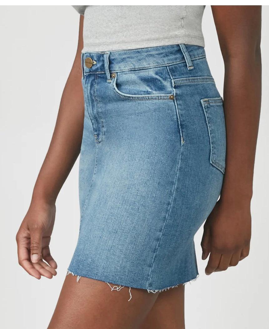 High Rise Denim Mini Skirt - Chic Life