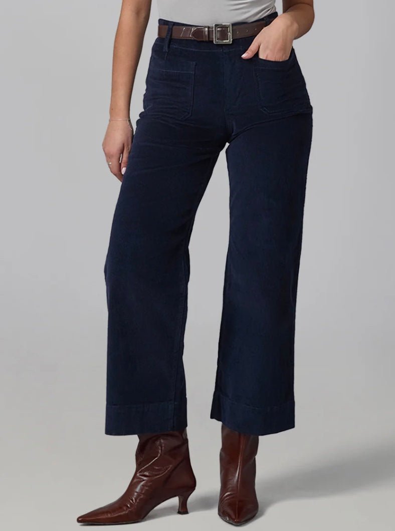 High Rise Wide Leg Corduroy - chic life.com