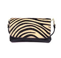 Leather Cowhide Crossbody and Clutch (New Version) - Tiger Print - chic life.com