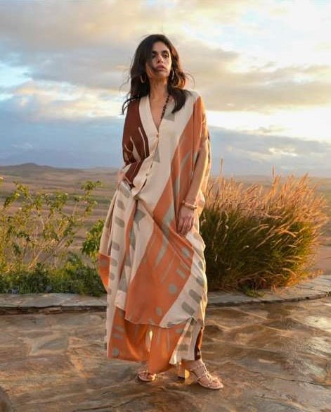 Long Blouse and Pants Set by Gold and Silver Paris - Chic Life