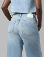 MILAN - SWB ULTRA HIGH RISE WIDE LEG JEANS 32" INSEAM - chic life.com