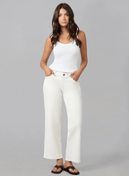 MIRO - RAW MID RISE COMFORT STRAIGHT JEANS 31" INSEAM - chic life.com
