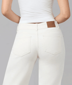 MIRO - RAW MID RISE COMFORT STRAIGHT JEANS 31" INSEAM - chic life.com