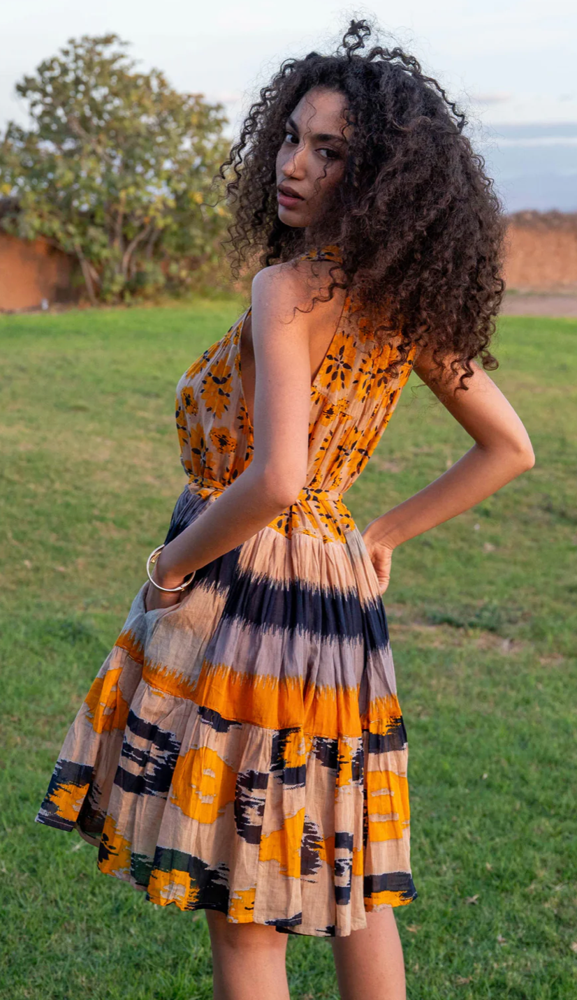 Multicolor Print Mini Dress - Chic Life