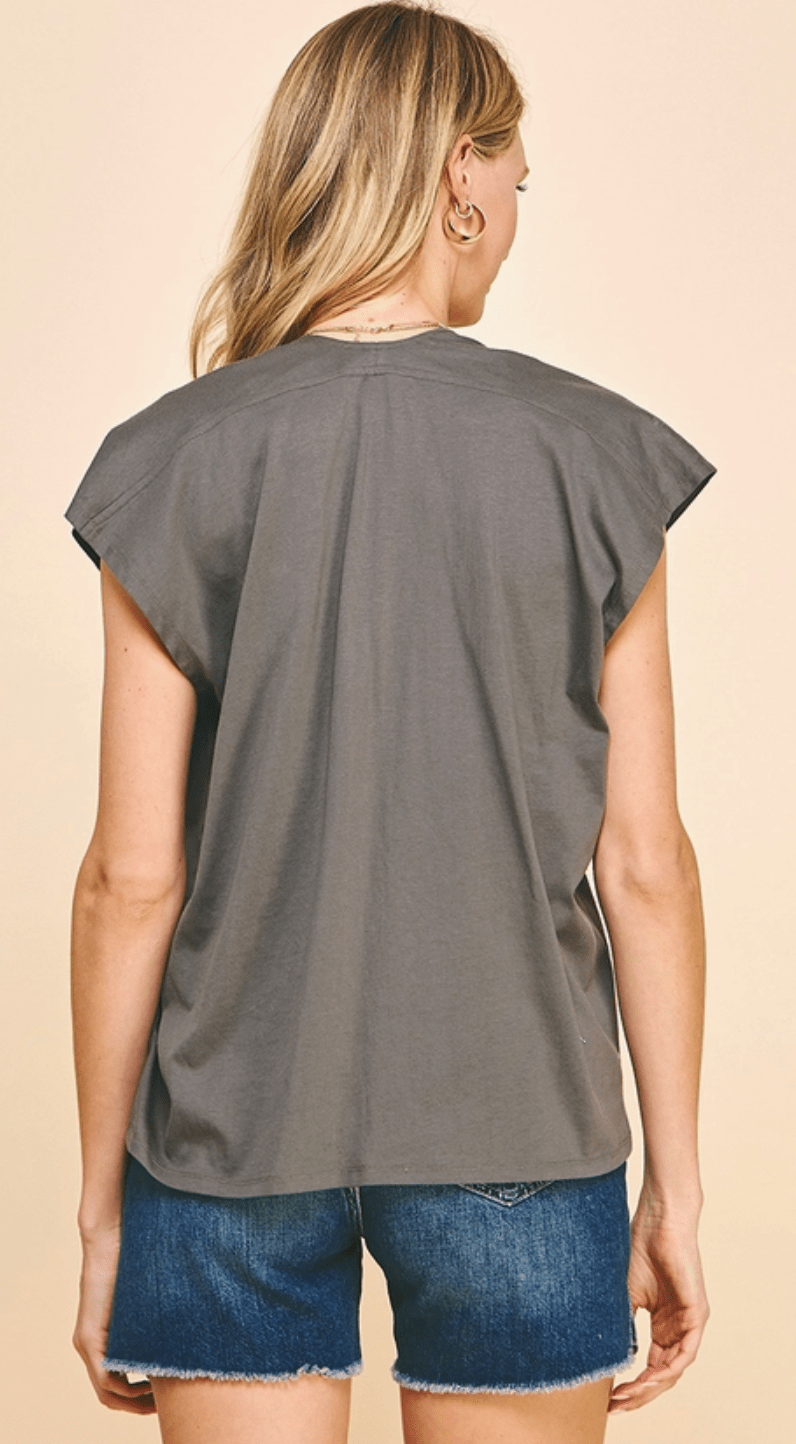 Oversized V Neck Blouse by PINCH - Chic Life