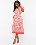 Paisley Print Midi Dress by PINCH - Chic Life