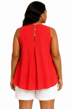 Pleated Sleeveless Top by PINCH - Chic Life