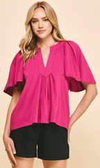 Short Sleeve Oversized Top by Pinch - Chic Life