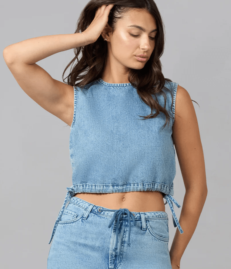 Sleeveless Denim Top by Lola Denim - Chic Life