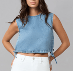 Sleeveless Denim Top by Lola Denim - Chic Life