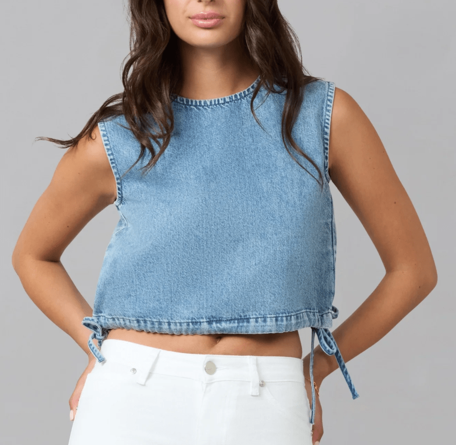 Sleeveless Denim Top by Lola Denim - Chic Life