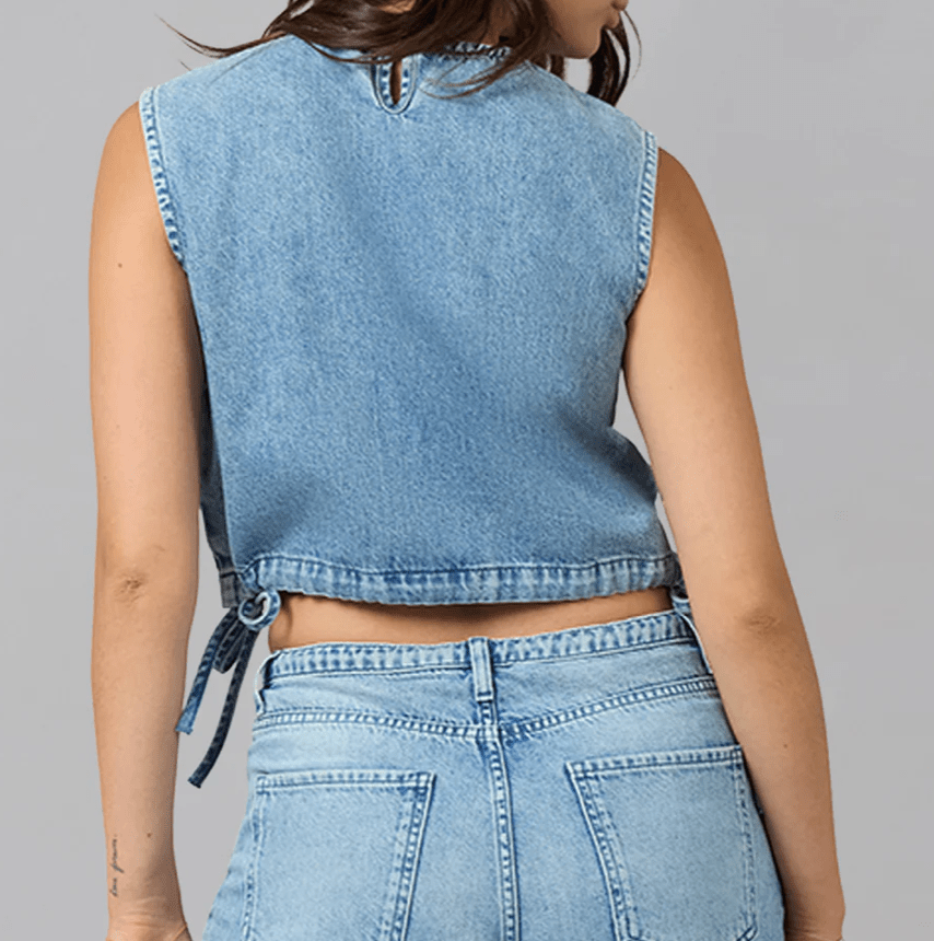 Sleeveless Denim Top by Lola Denim - Chic Life