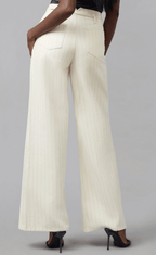 Ultra Rise Wide Leg Pin Striped Jeans - Chic Life