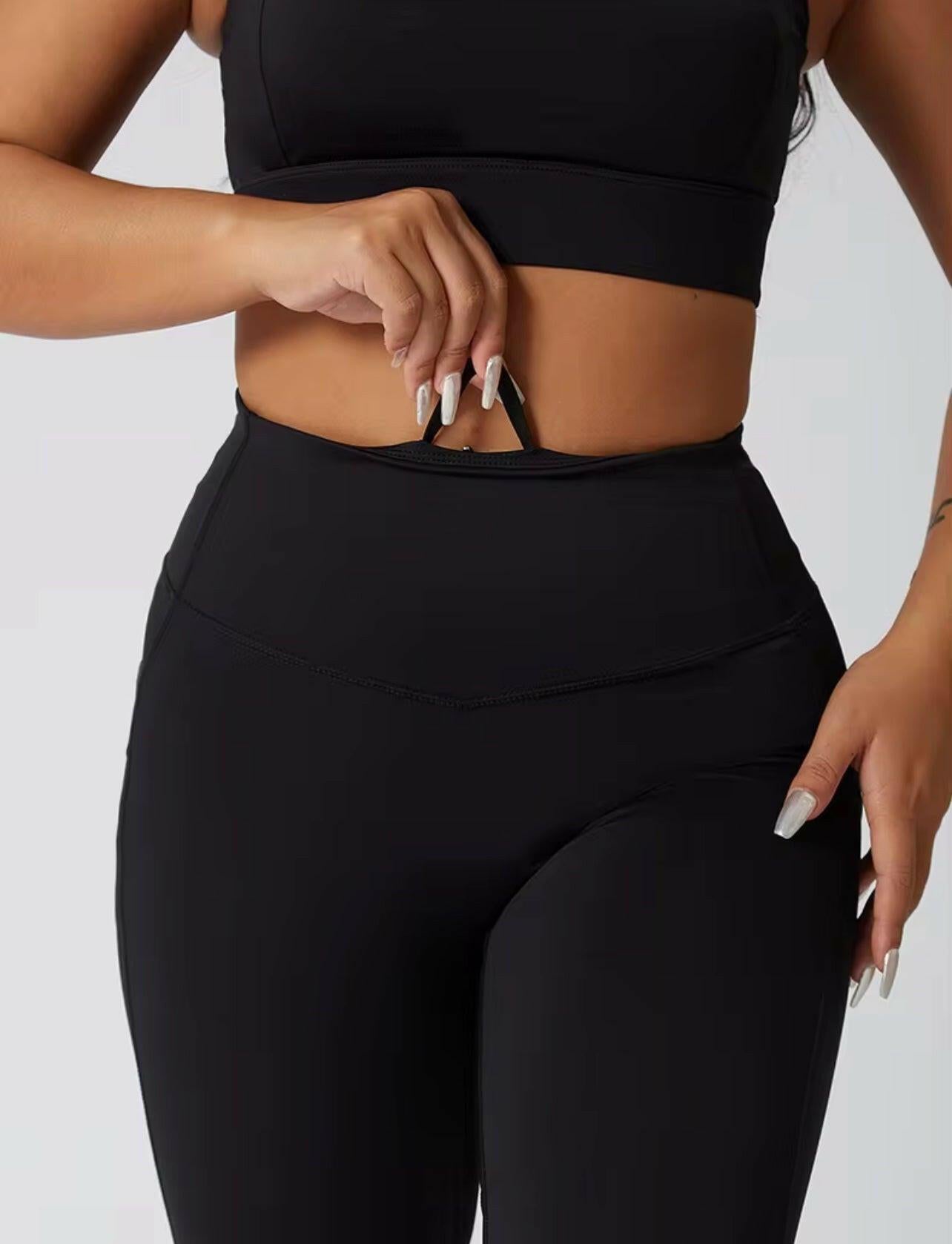 V Waist Yoga Leggings - chic life.com